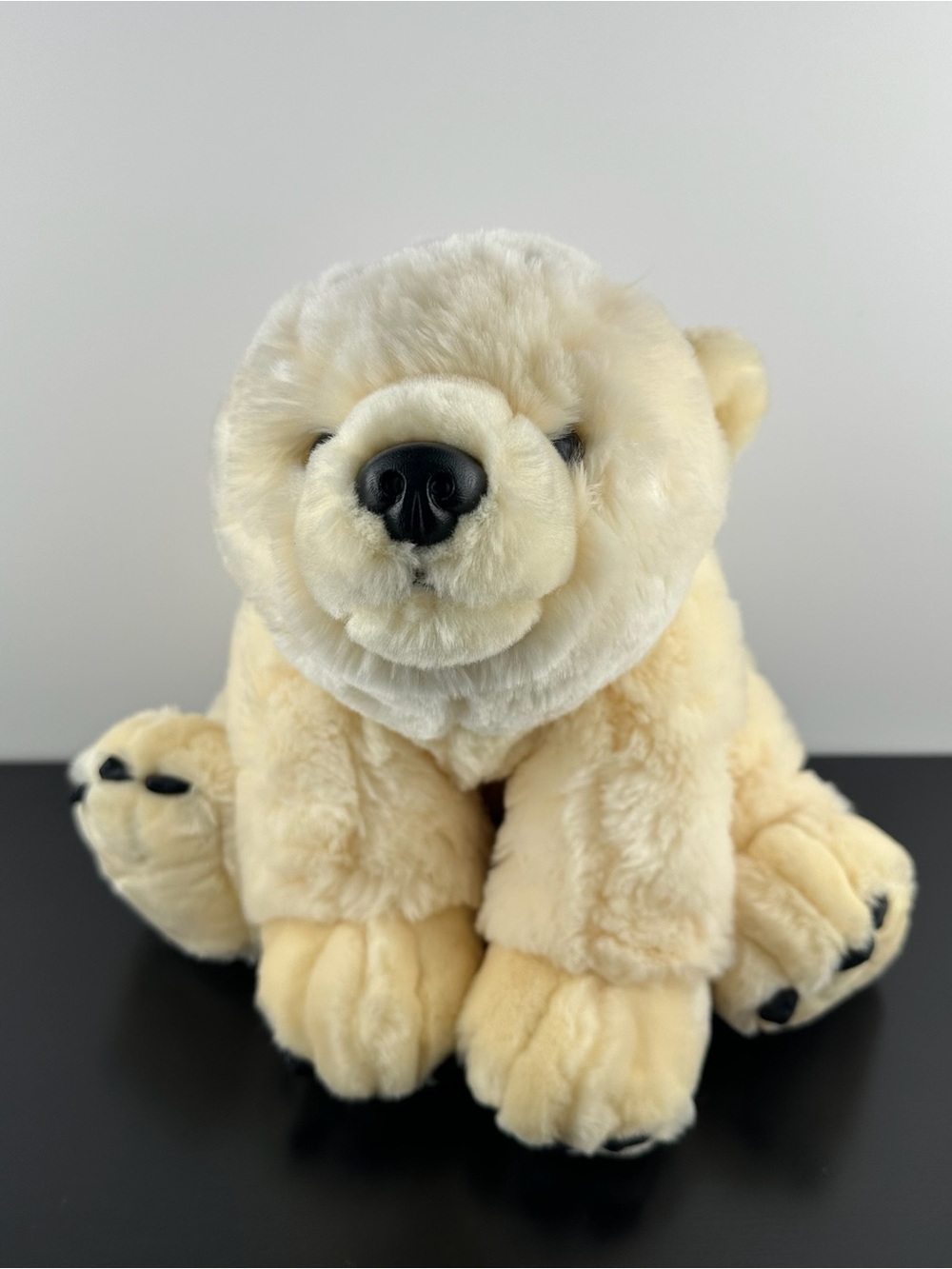 Keel Toys Cream Polar Bear 14” LARGE Size Heavy Plush Simply Soft Collection